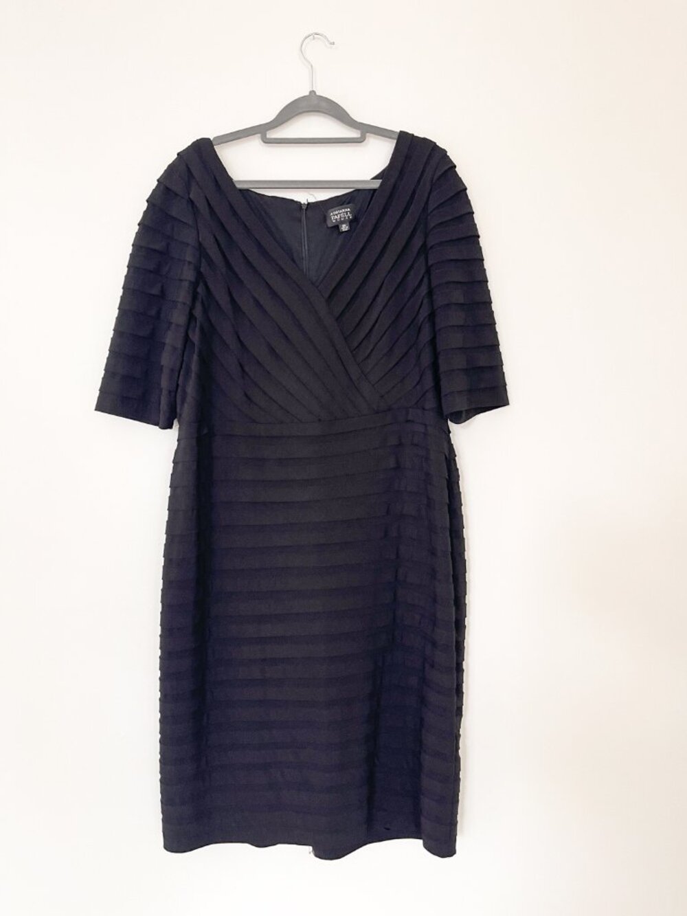Adrianna Papell knee length black dress